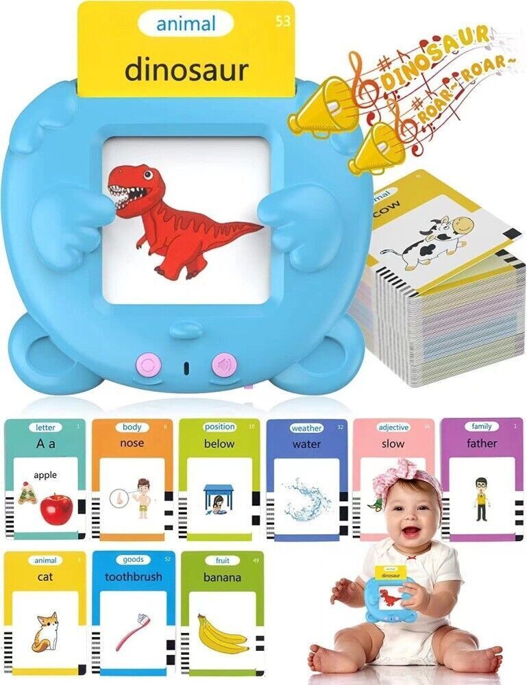 510 Words Talking Flash Cards Educational Toys Speech Pocket Learning Montessori