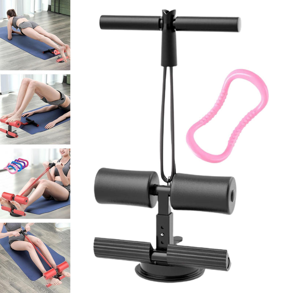 Floor Sit Up Bar Sit Up Assist Device with Suction Cup Abdominal Exercise