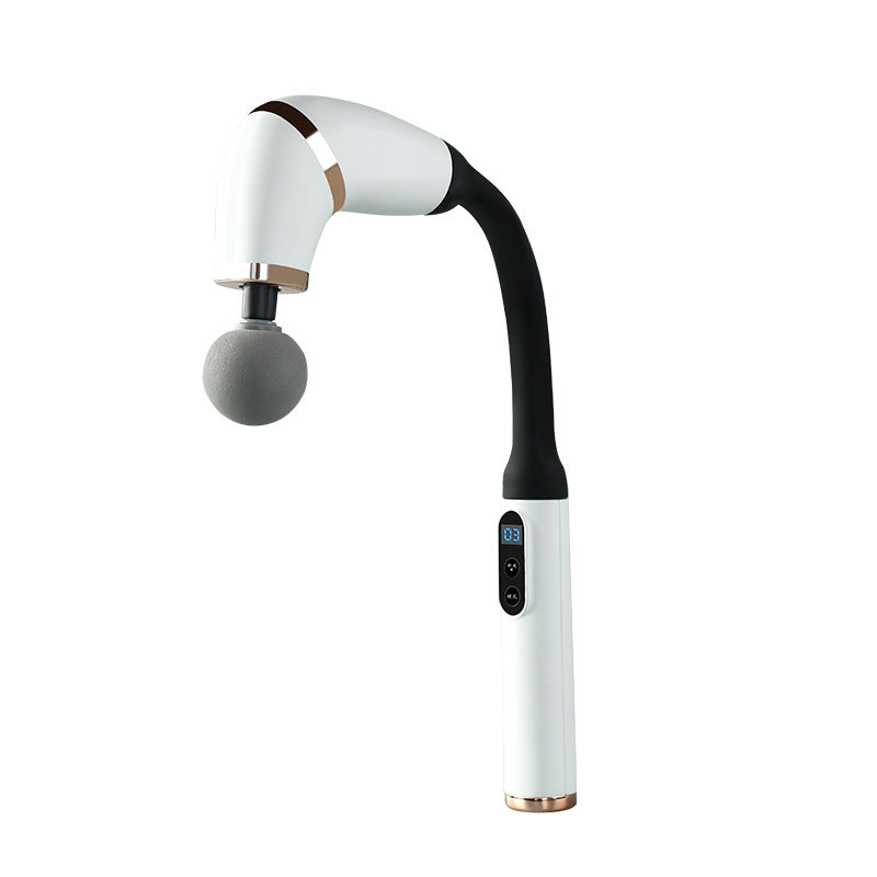 Massage Gun with Upgraded Extension Handle, Massage Gun Deep Tissue, Back Massager, Muscles/Neck/Shoulders/Waist/Legs Massager Portable for Pain Relief, 4 Massage Heads & 6 Speed Levels