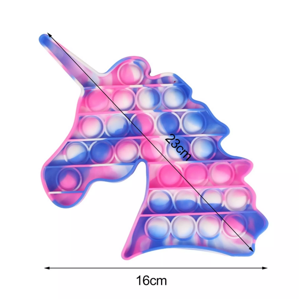 Rainbow Unicorn Pop It Toy - Pop Bubble Fidget Sensory Toy