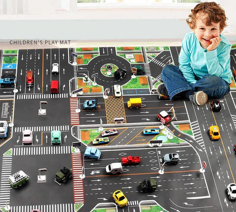 Kids Road Map Playing Mat