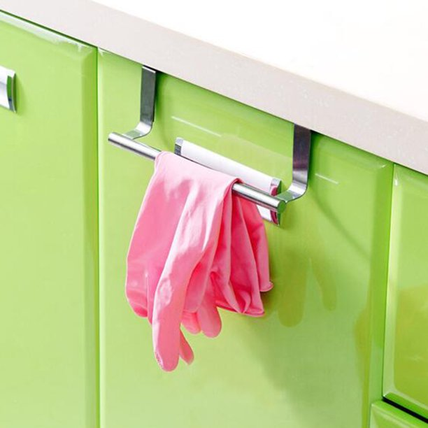 Over-the-Door Multifunctional Stainless Steel Door Back Towel Rack