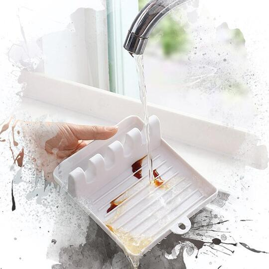 Non-slip Kitchen Utensil Rest with Drip Pad