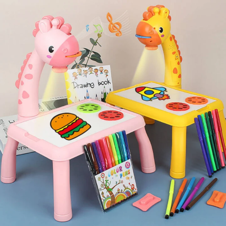 Kids Projection Drawing Board - Educational Learning Paint Tool