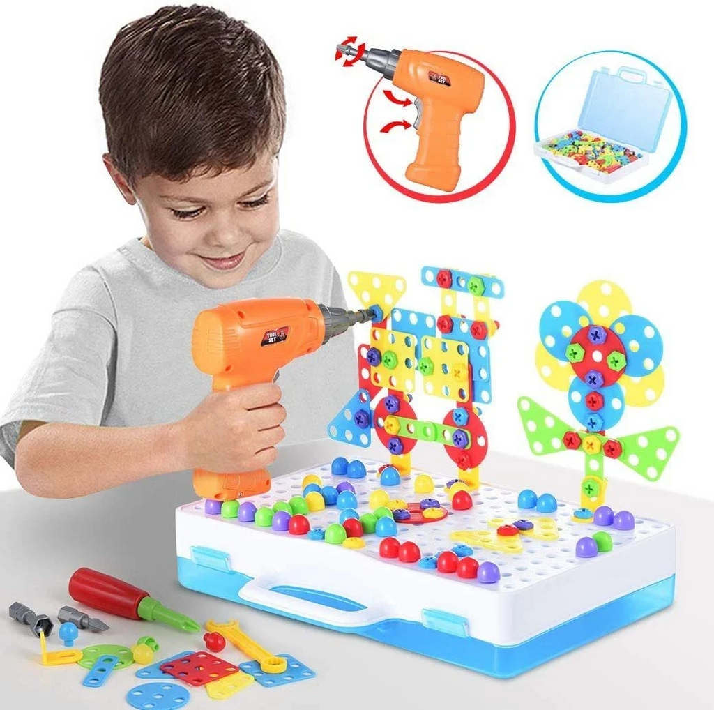 Drilling Screw 3D Creative Mosaic Puzzle Toys For Kids