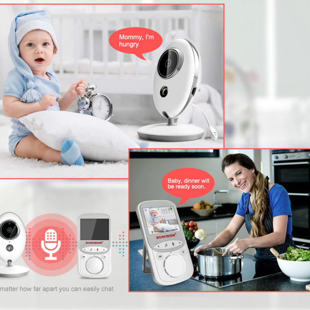 Wireless LCD Audio Video Music Intercom IR Baby Monitor