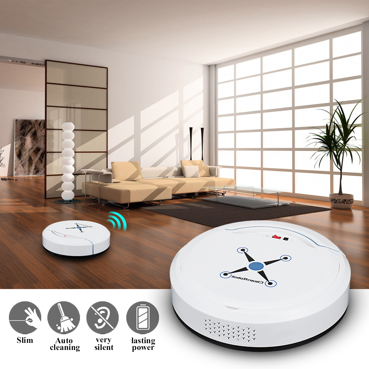 Automatic Smart Sweeping Robot Home Cleaner