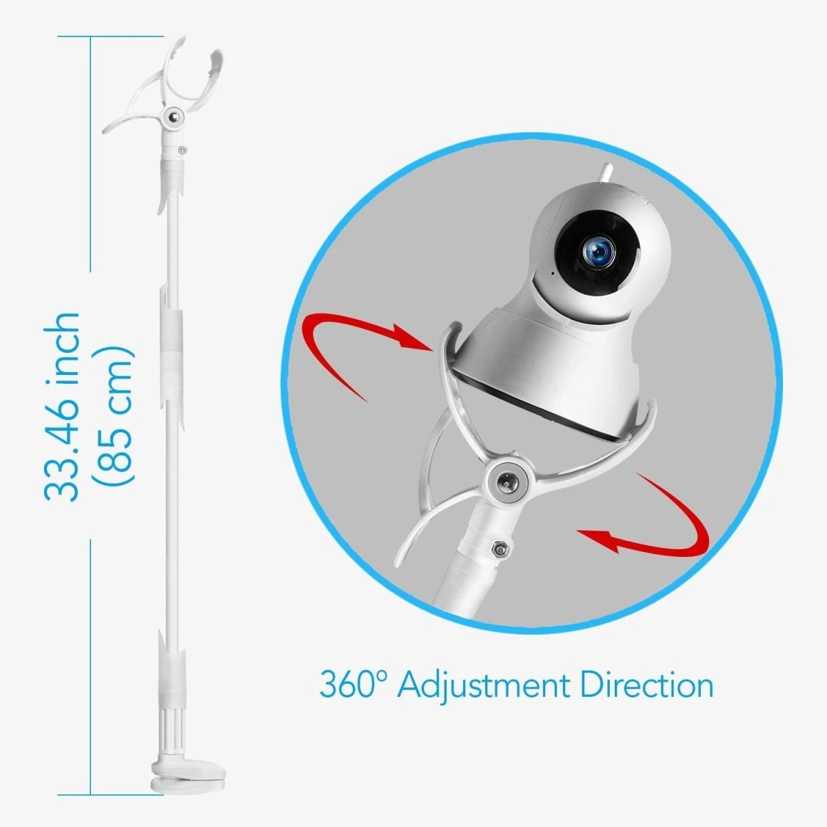 360° Flexible Baby Monitor Holder Stand Bed Lazy Long Arm Cradle