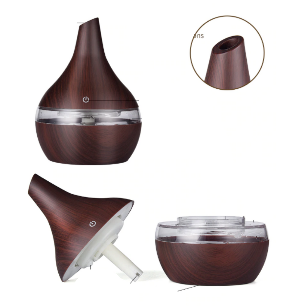 Ultrasonic Wood Humidifier & Diffuser