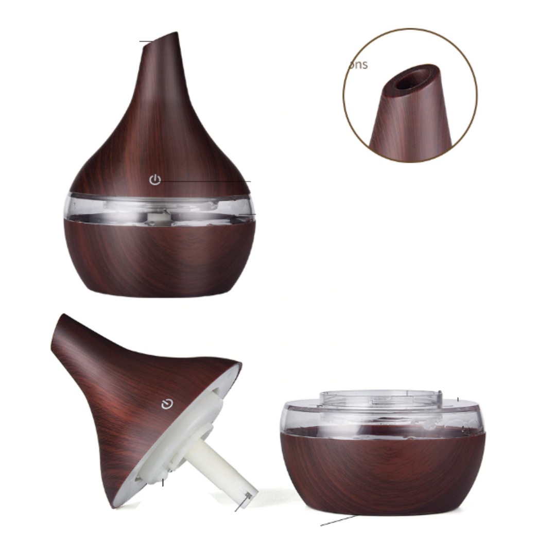 Ultrasonic Wood Humidifier & Diffuser