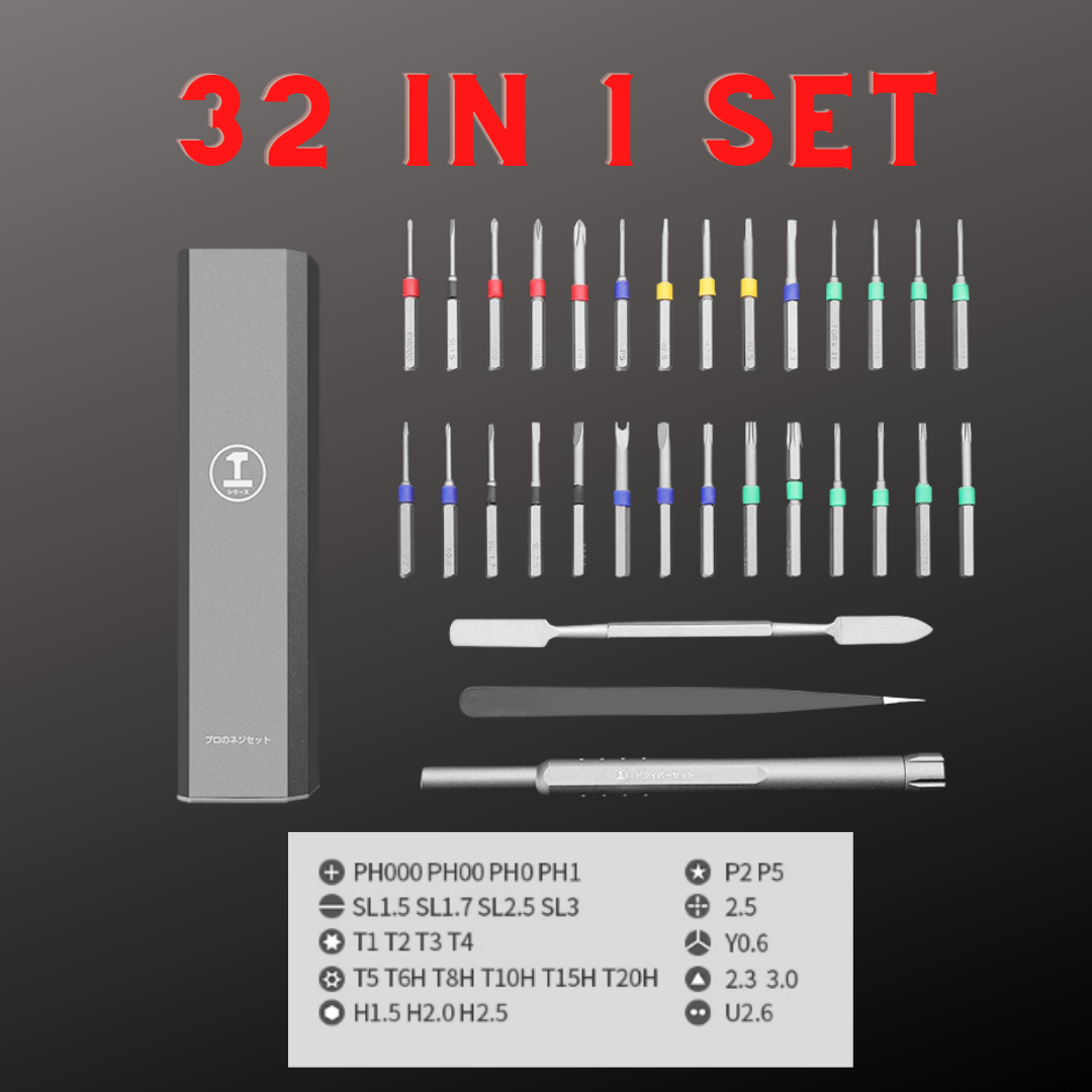 Screwdriver Set Precision Magnetic Extended Screw Bits