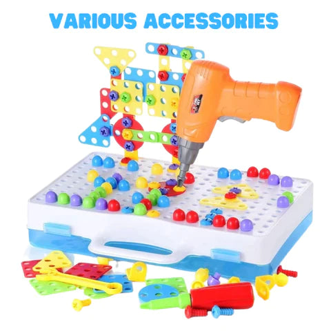 Drilling Screw 3D Creative Mosaic Puzzle Toys For Kids