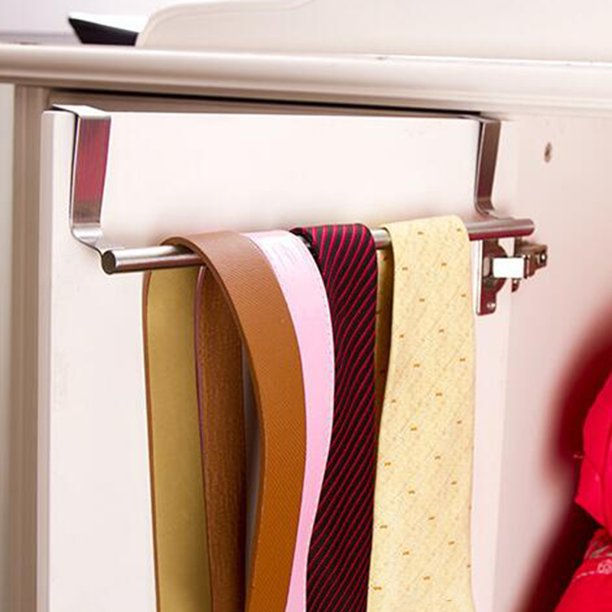 Over-the-Door Multifunctional Stainless Steel Door Back Towel Rack