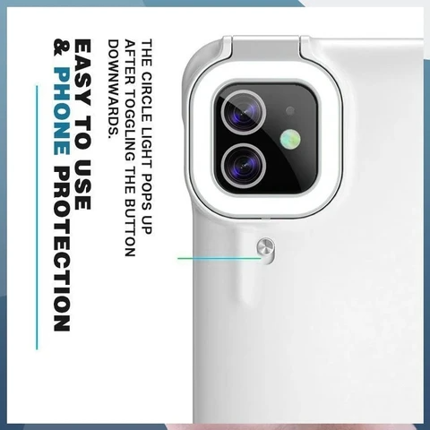 Fill Light Selfie Beauty Ring Flash iPhone Case