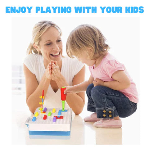 Drilling Screw 3D Creative Mosaic Puzzle Toys For Kids