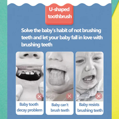 Ultrasonic U-Shaped Toothbrush  For Kids