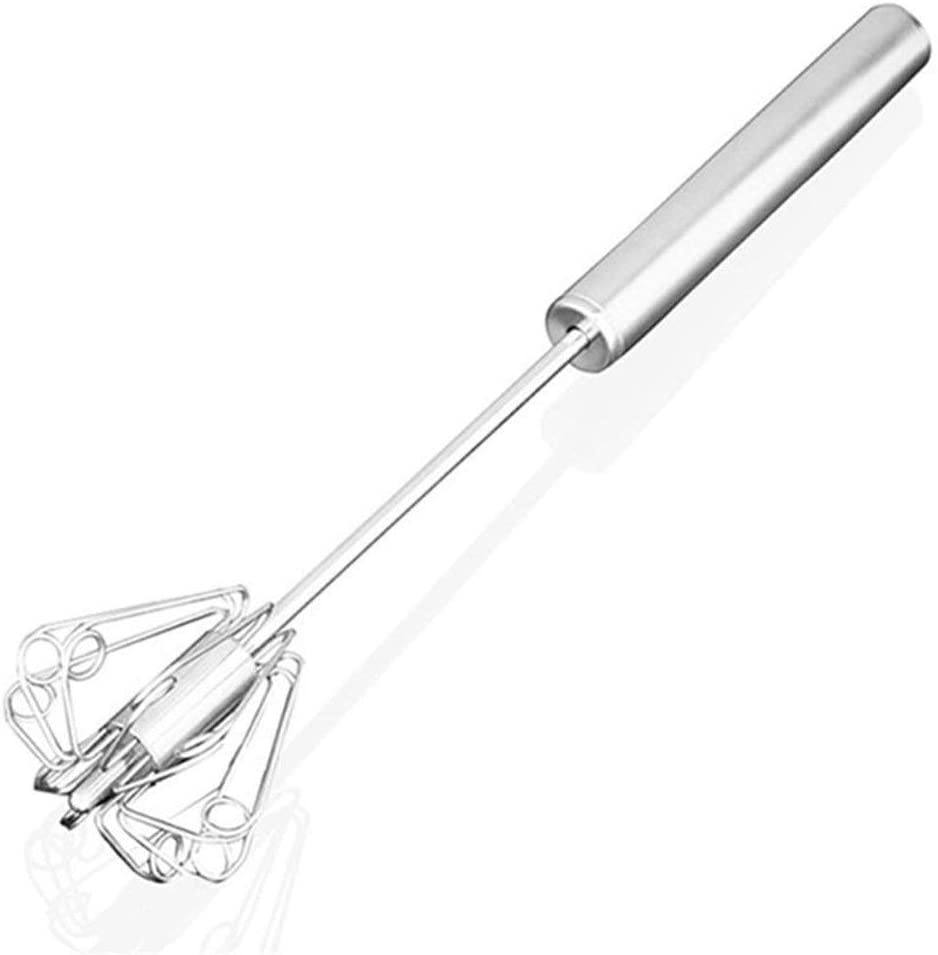 Semi-Automatic EGG Whisker Egg Beater Stainless Steel Manual Hand Mixer