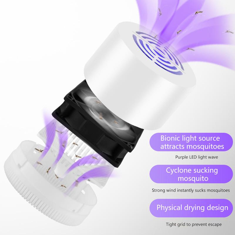 3D Illusion Electronic Mosquito Killer Lamp Rechargeable Portable Bug Zapper
