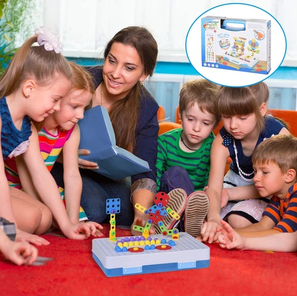 Drilling Screw 3D Creative Mosaic Puzzle Toys For Kids