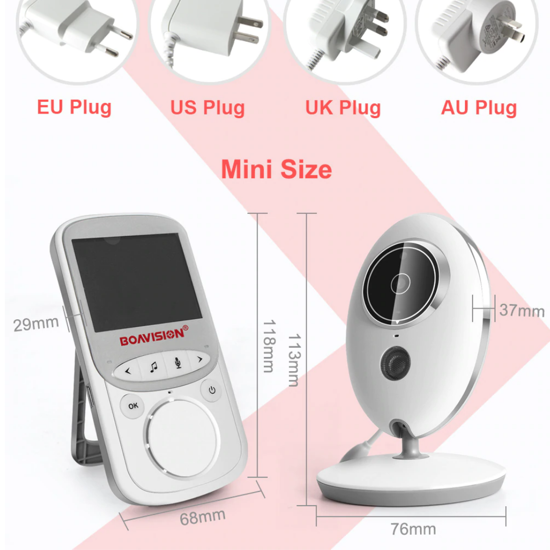 Wireless LCD Audio Video Music Intercom IR Baby Monitor
