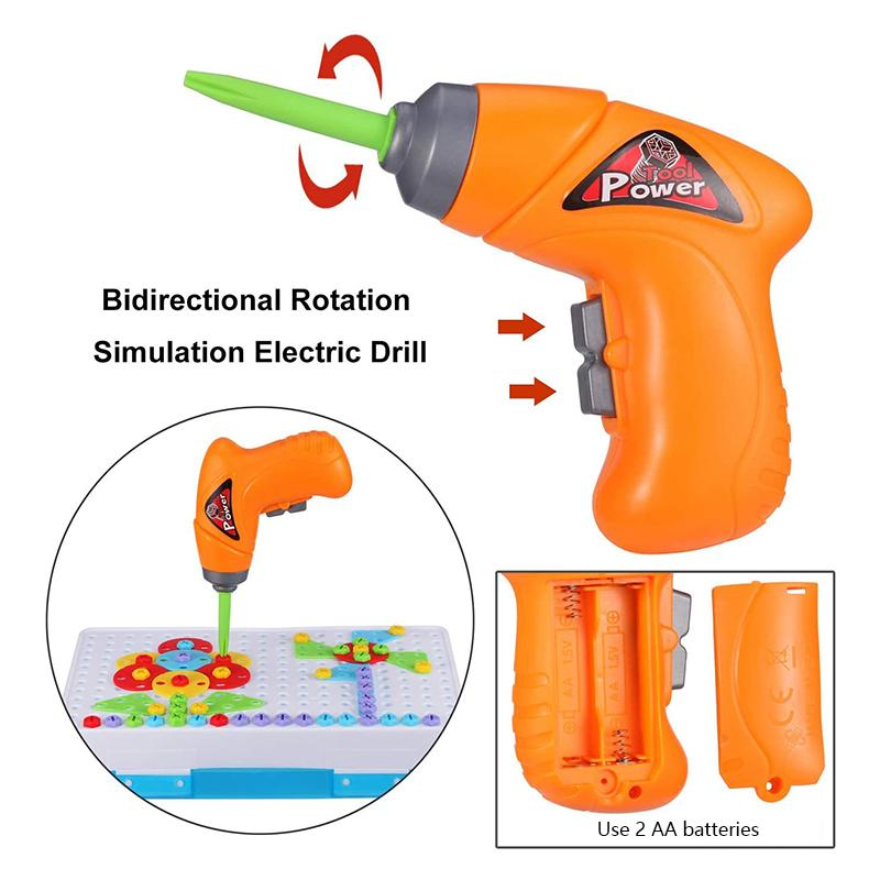 Drilling Screw 3D Creative Mosaic Puzzle Toys For Kids