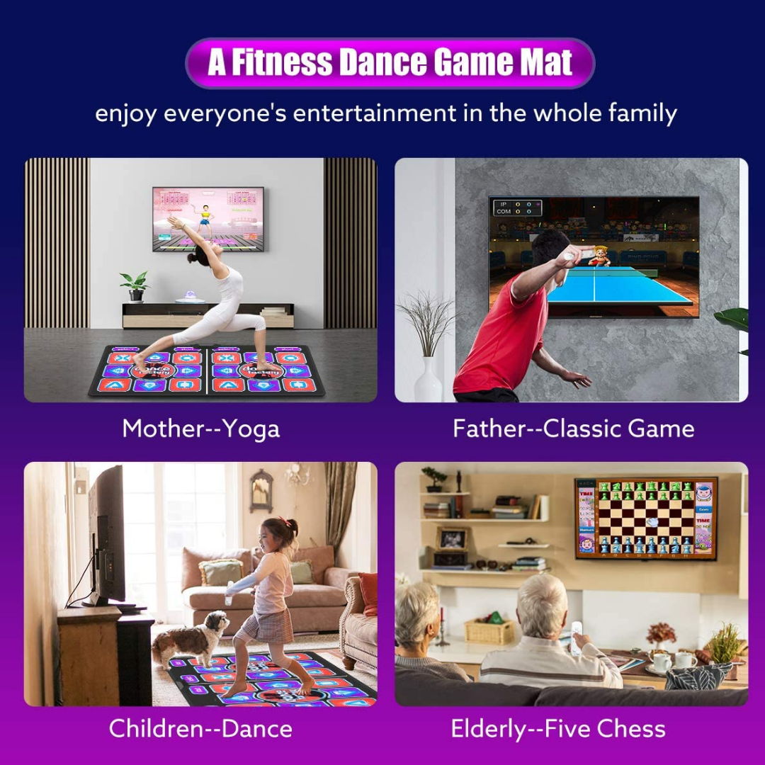 Double User Non Slip Dancing and Gaming Mat With Remote Control HDMI