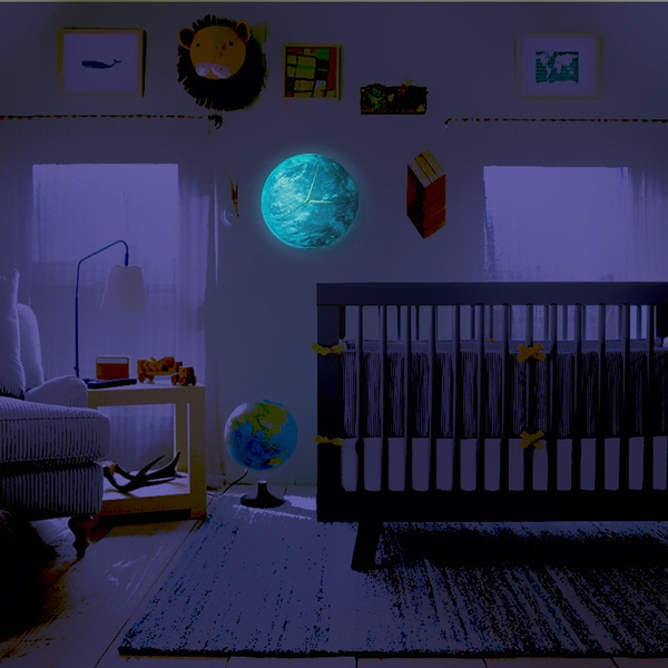 Creative Glowing Moon Hanging Clock