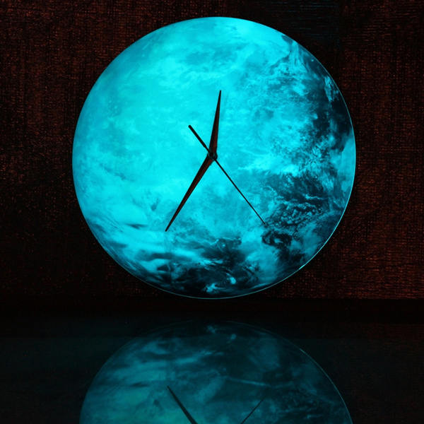 Creative Glowing Moon Hanging Clock