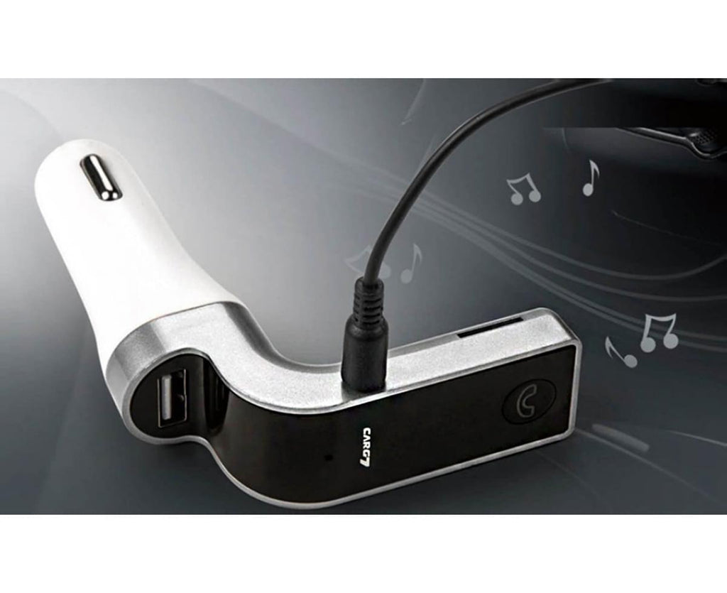 Hands-Free Bluetooth FM Transmitter Car Kit - BLACK