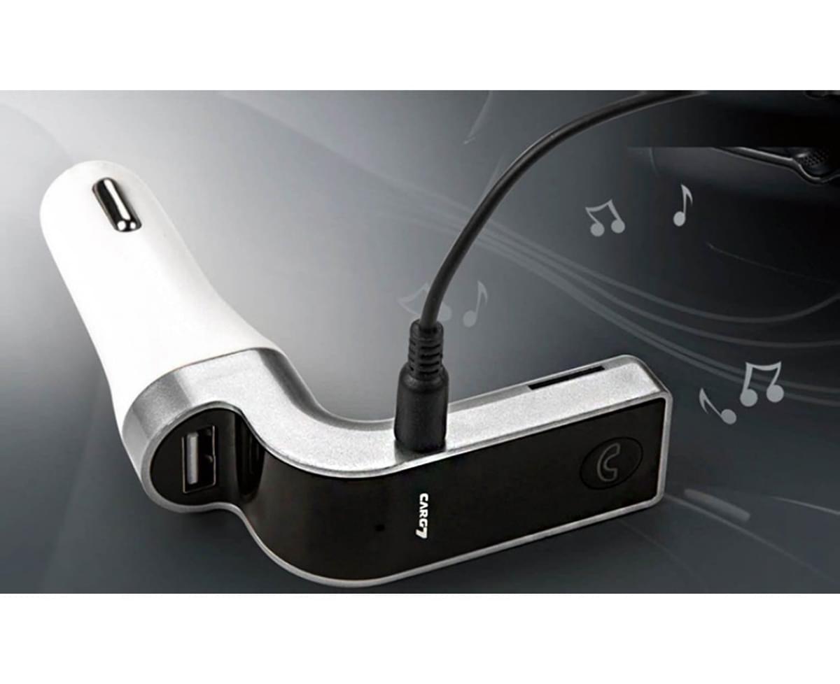 Hands-Free Bluetooth FM Transmitter Car Kit - BLACK