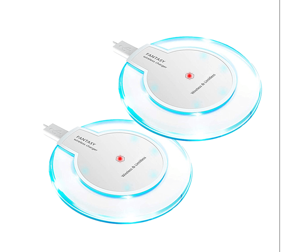 Wireless Charger Qi-Certified Portable Cordless Charging Stand Compatible All Qi-Enabled Devices -White