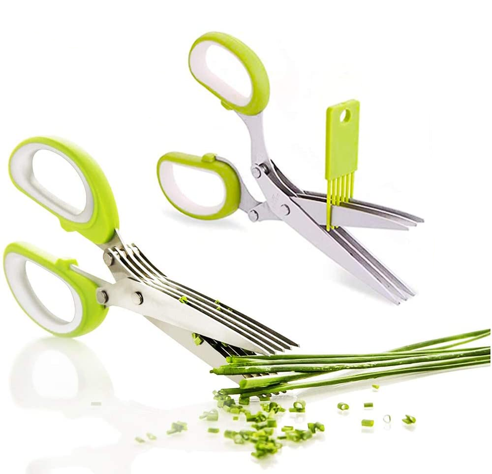 5 Layer Stainless Steel Multi-Blade Kitchen Scissors