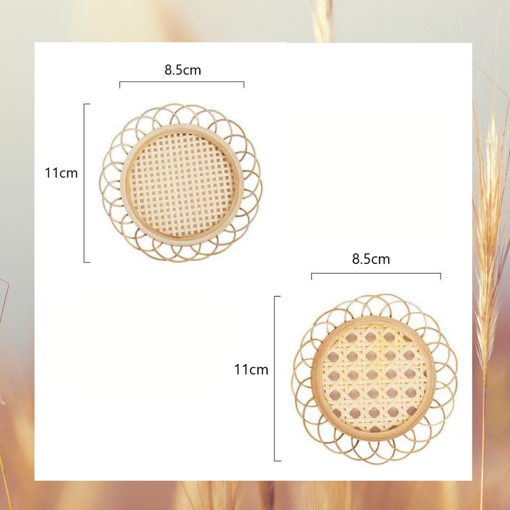 Simple Style Japanese Bamboo Woven Saucer