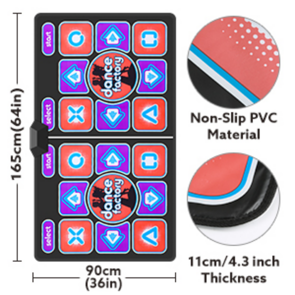 Double User Non Slip Dancing and Gaming Mat With Remote Control HDMI