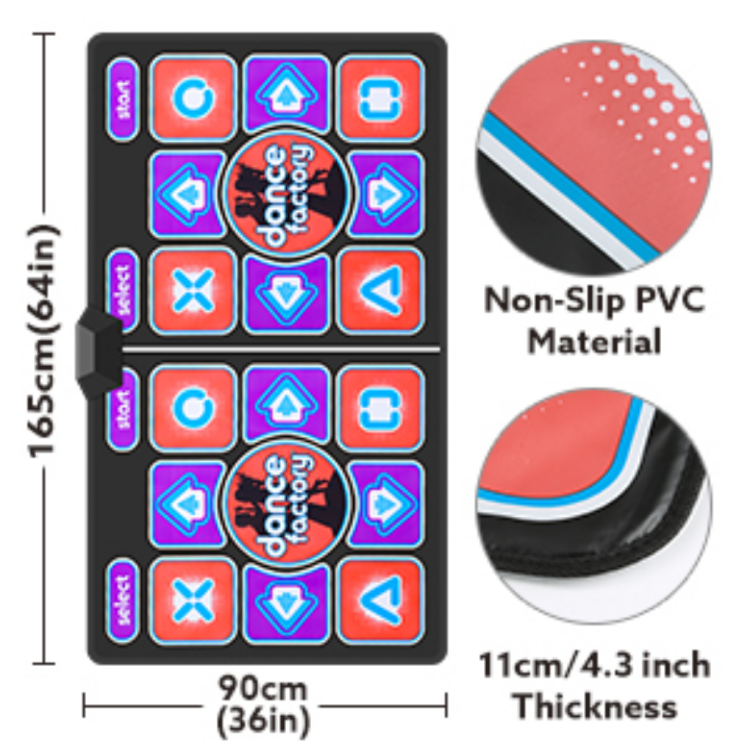 Double User Non Slip Dancing and Gaming Mat With Remote Control HDMI