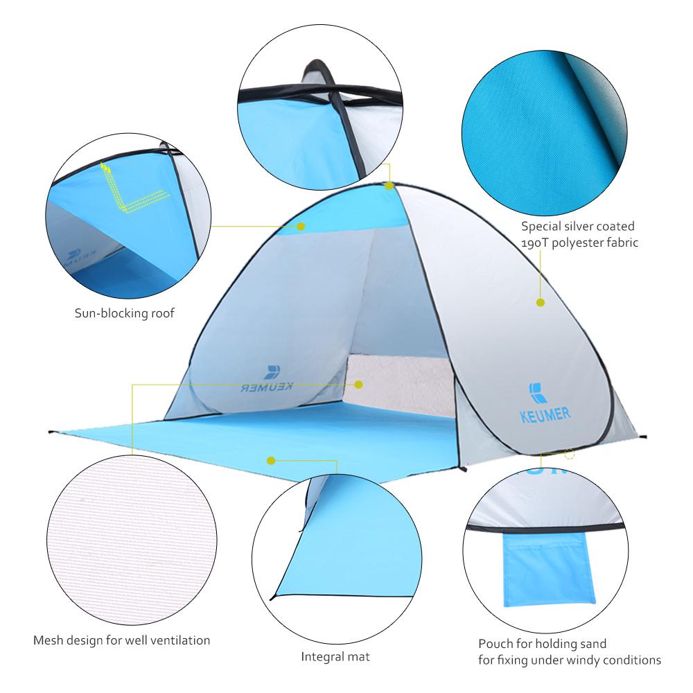 Automatic Camping Folding Anti UV Protection Sunshade Home Garden Hotel Patio Safety Net Tent