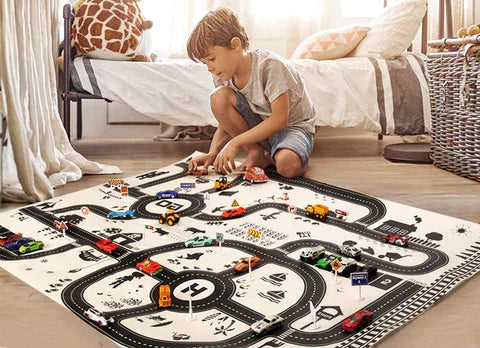 Kids Road Map Playing Mat
