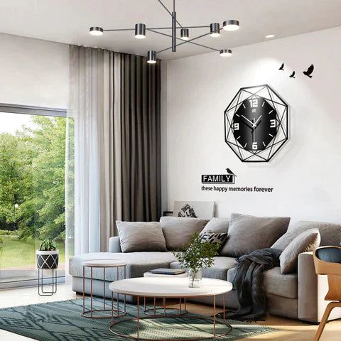 Geometric Wall Clock