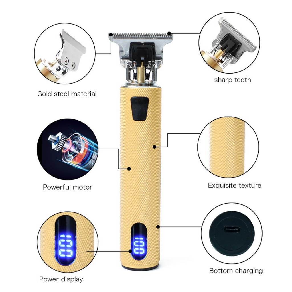 Professional Cordless Rechargeable T-Blade Hair Clipper