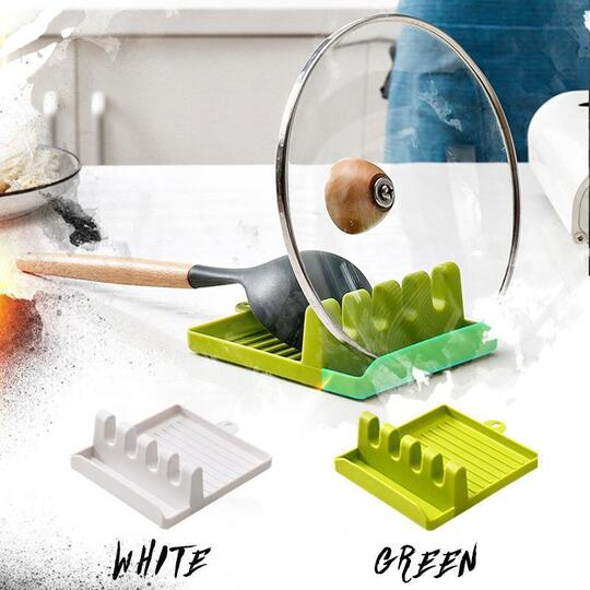 Non-slip Kitchen Utensil Rest with Drip Pad