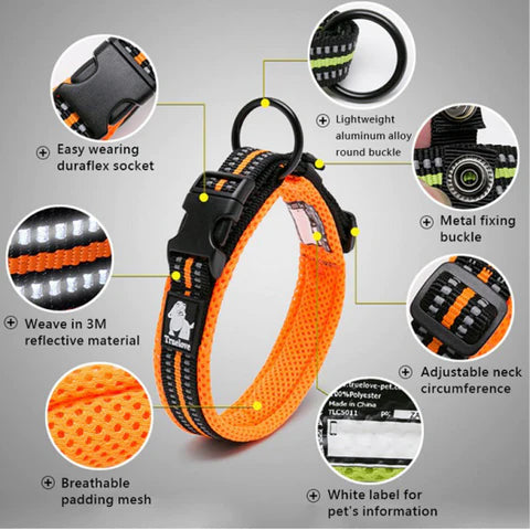 Soft Padded Adjustable Dog Collars