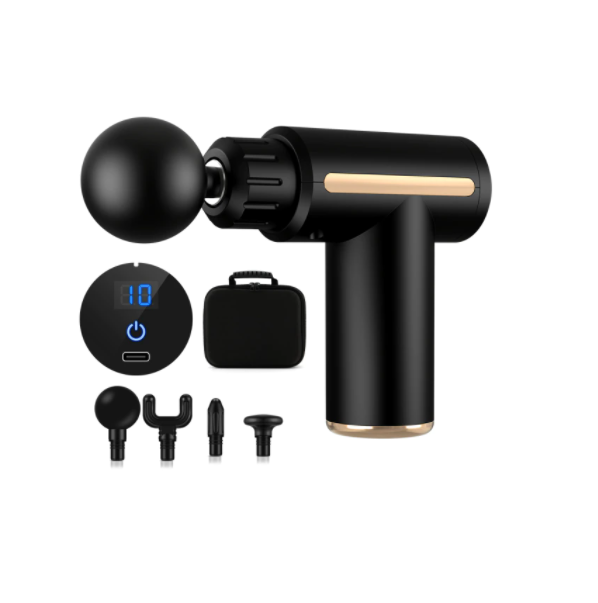 4 Heads Professional Massage Gun Deep Tissue Percussion Pain Relief Body Neck Muscle Massager
