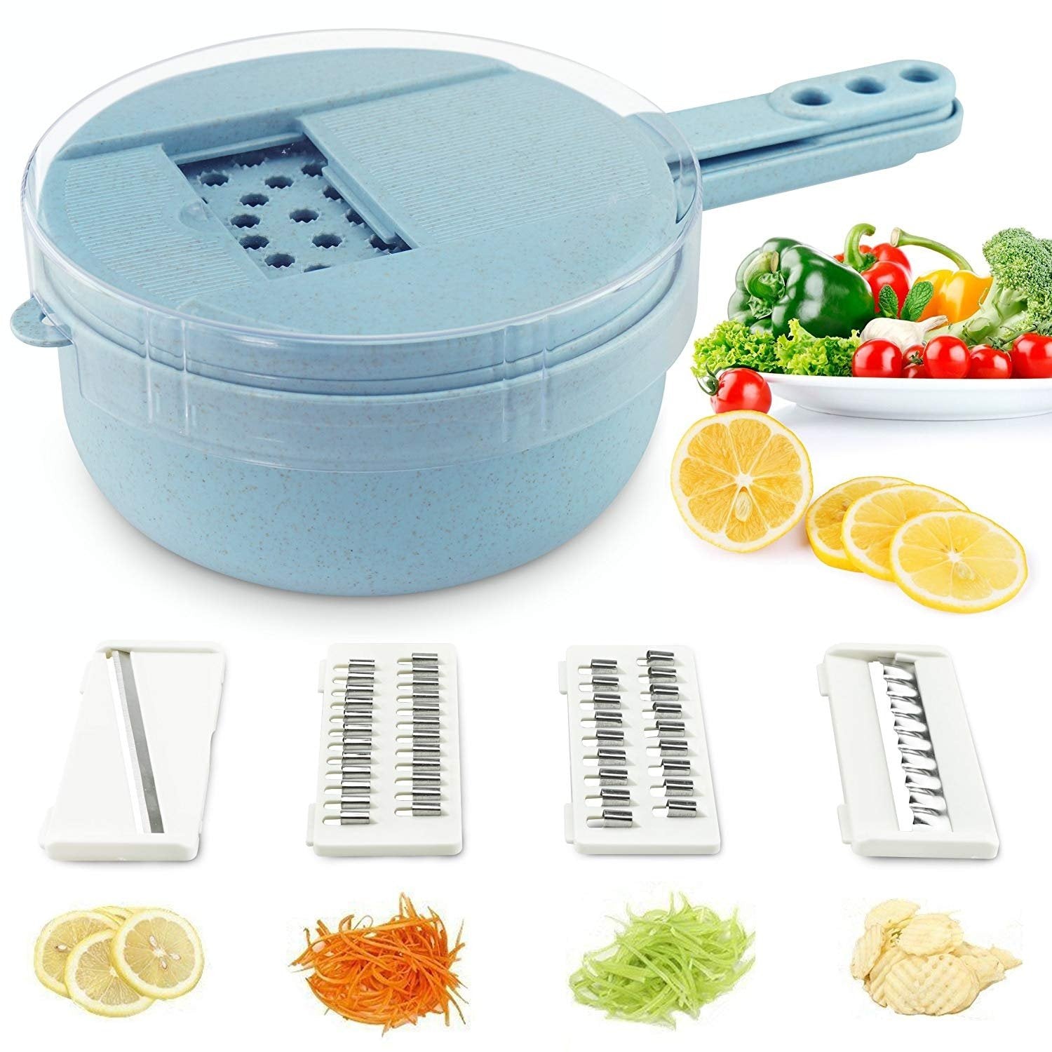 Mandoline Slicer Cutter & Grater For Vegetable (8 Functions In 1 )