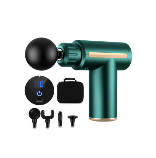 4 Heads Professional Massage Gun Deep Tissue Percussion Pain Relief Body Neck Muscle Massager