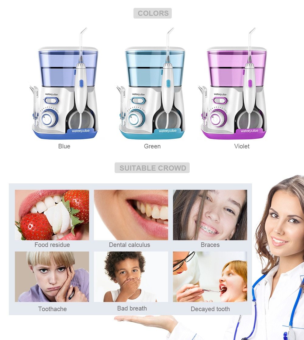 Waterpulse V300 Dental Oral Irrigator Water Flosser