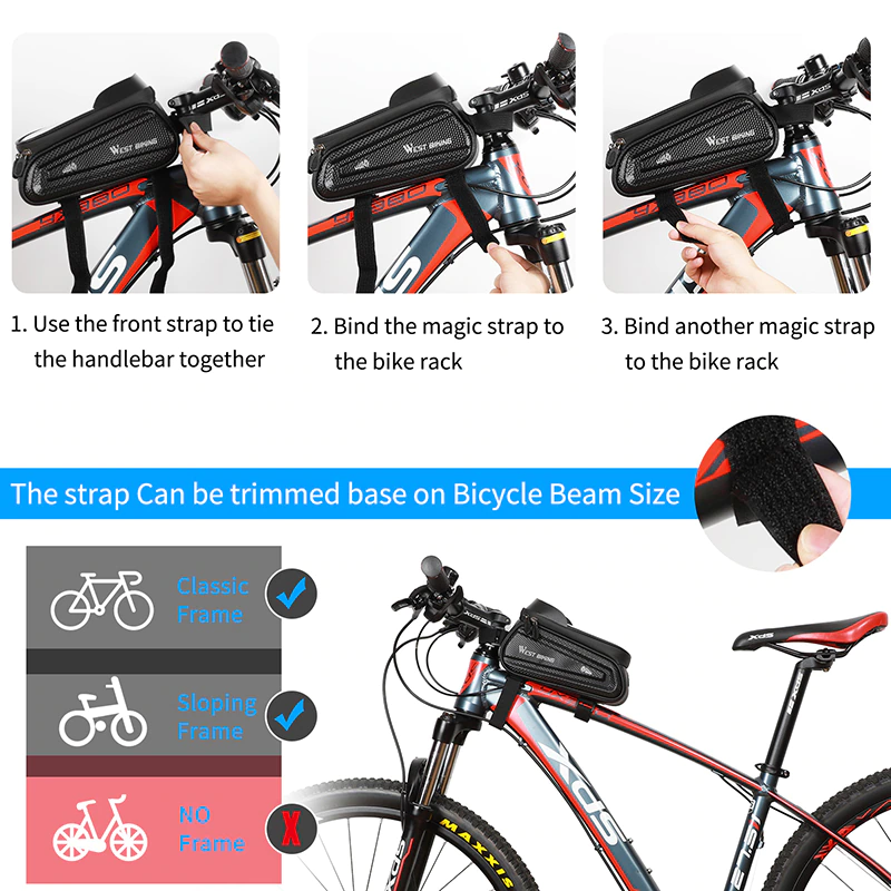 West Biking Bicycle Frame Bag