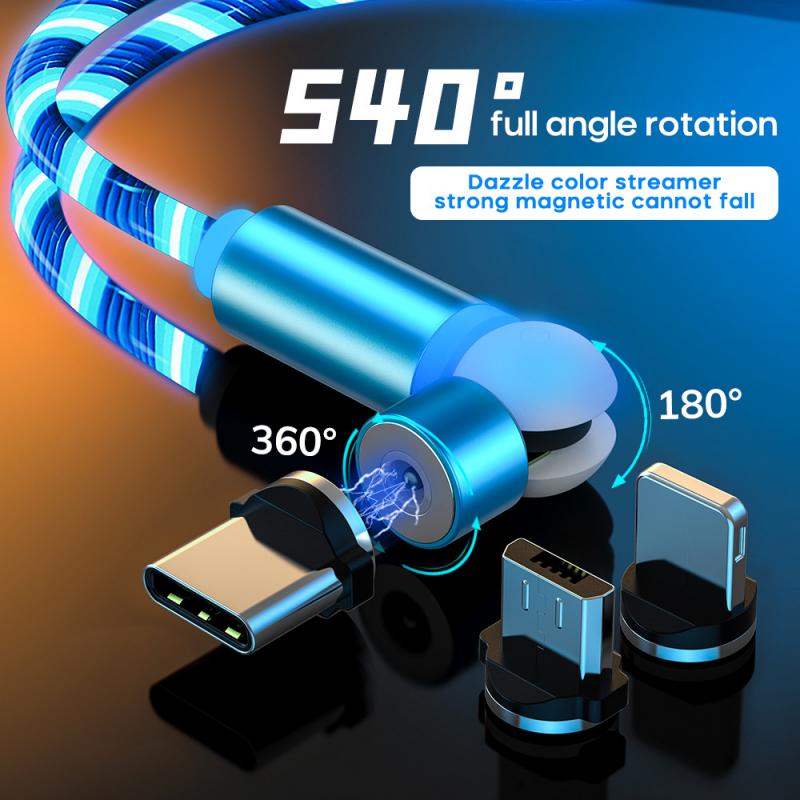 Glowing Cable Mobile Phone Fast Charging Cables for all Types of Smartphone