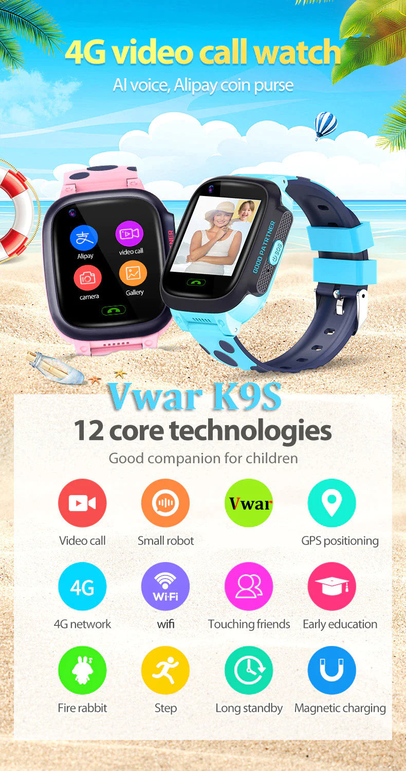 Kids Smart Watch 4G GPS WIFI SOS