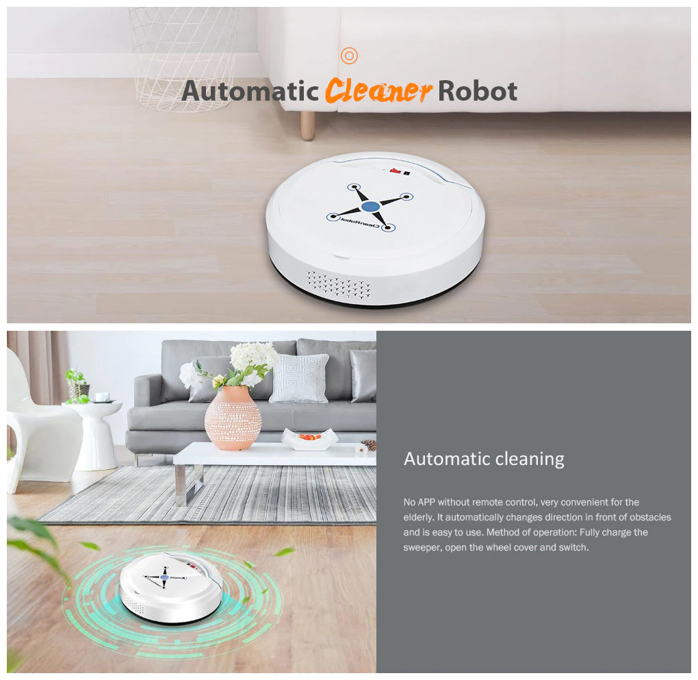 Automatic Smart Wireless Auto Recharge Sweeping Robot Home Cleaner Smart Home Appliance
