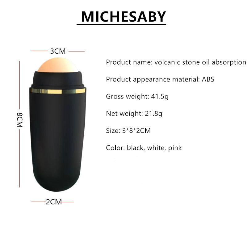 Oil Absorbing Facial Pore Cleaning Roller Facial Treatment Healthy Skin Volcanic Oil Absorbing Roller Skincare Best Oil Absorbing Roller